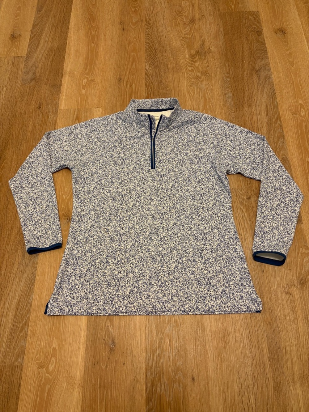 Peter Millar Crown Sport Perth Welsh Paisley Quarter Zip Golf Pullover Large L